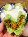 Homemade Multi Green Lei Cha Vegetable Buns Lacto-Vegetarian (6 in a pack) 擂茶鸳鸯菜包 【奶素】(6粒)