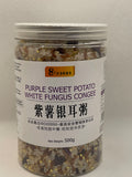 Purple Sweet Potato White Fungus Congee (紫薯银耳粥)